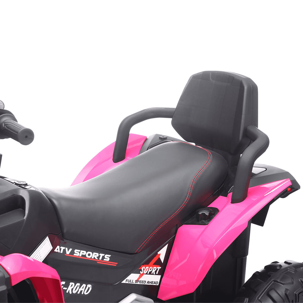 Funride 24 Volt Ride on Toys with Remote Control, Oversized ATV for Kids, 2-Seater 4 Wheeler for Toddlers, Power Car Wheels with Music, Bluetooth, Headlights, EVA Tires, Pink