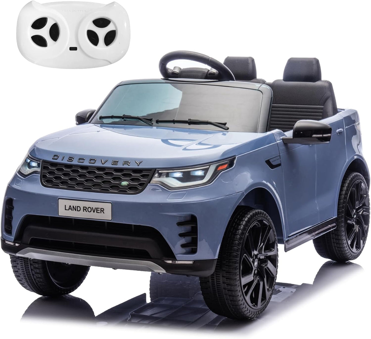 12V 4.5Ah 2-Seater Electric Ride-On Car with Parent Remote Control, Soft Start, 3 Speeds, LED Lights, Music and Safety Belt,White