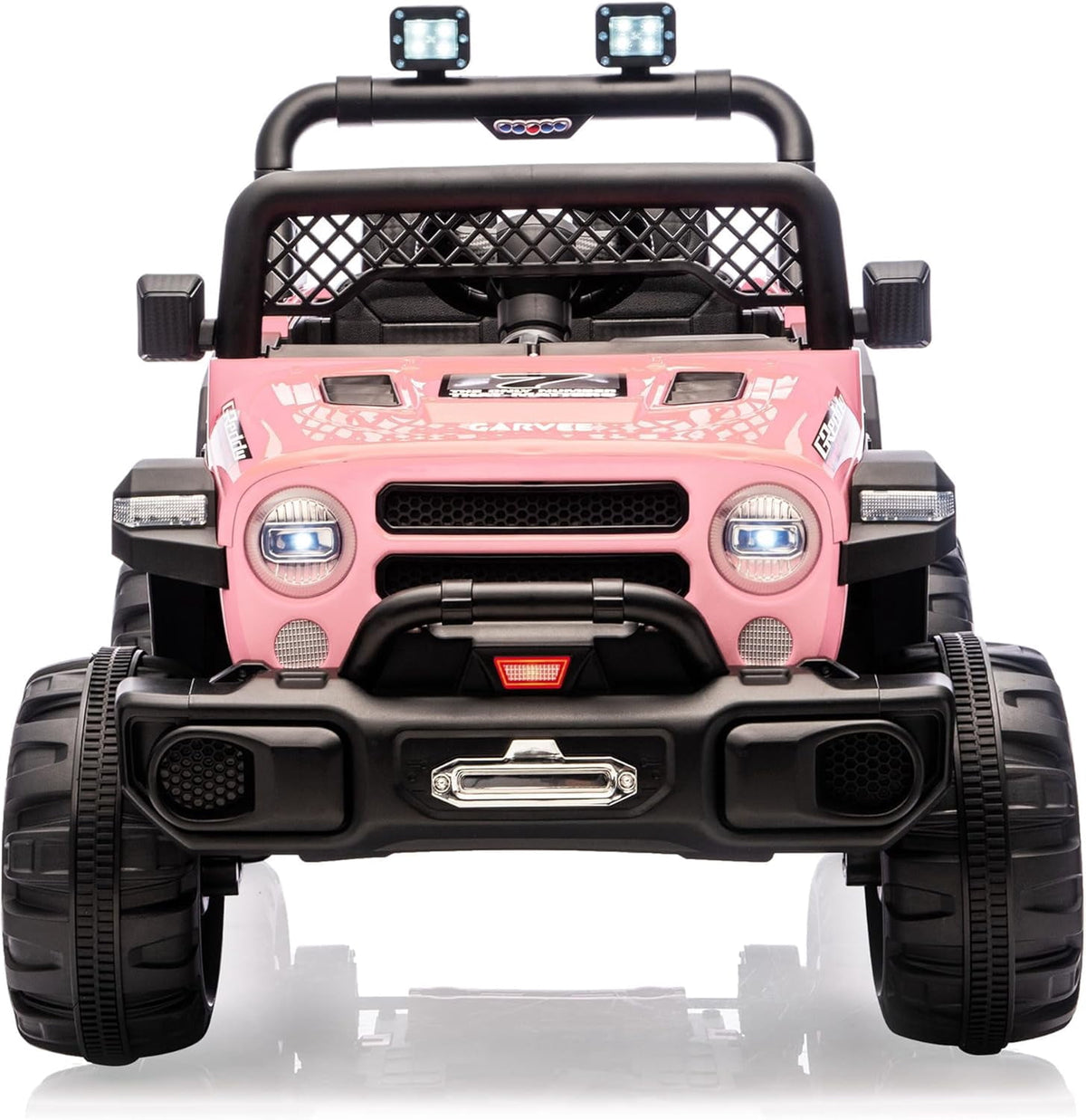 12V Electric Ride-On Truck, 4-Wheel Ride-On Car with Remote Control, 12V 7Ah Battery, Spring Suspension, LED Lights, Music, 66 Lbs