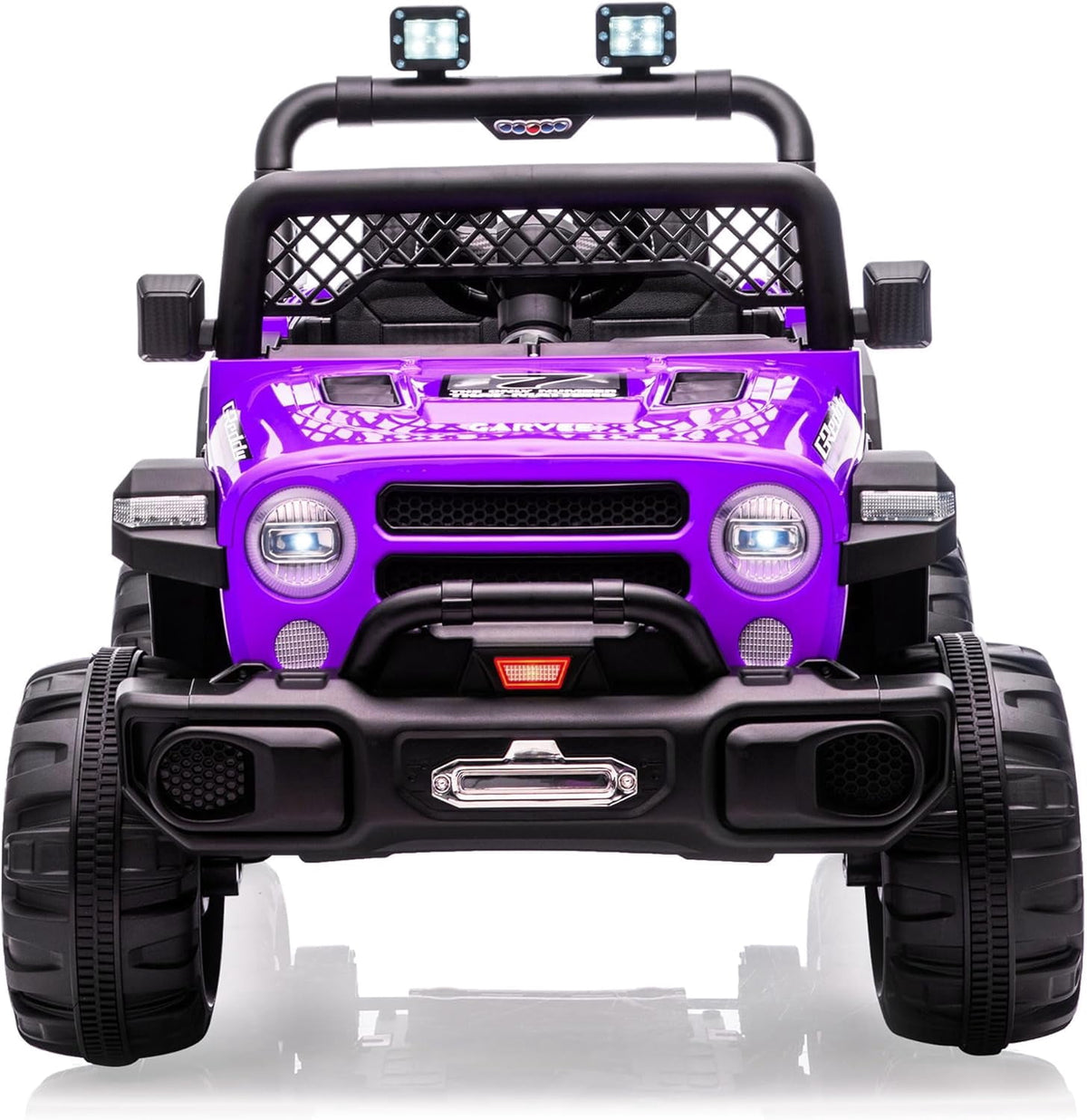 12V Electric Ride-On Truck, 4-Wheel Ride-On Car with Remote Control, 12V 7Ah Battery, Spring Suspension, LED Lights, Music, 66 Lbs