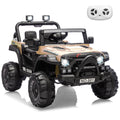 12V Kids Electric Ride-On Car – Parent Remote Control, 3 Speeds up to 4.1MPH, Spring Suspension, Seat Harness, Locking Doors, LED Headlights, wireless Music, Battery Powered Truck Toy