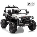 12V Kids Electric Ride-On Car – Parent Remote Control, 3 Speeds, Safety Locking Doors, 3-Point Harness, Spring Suspension, wireless Music, LED Lights, Anti-Slip Tires, Foot Brake, Battery Powered Toy