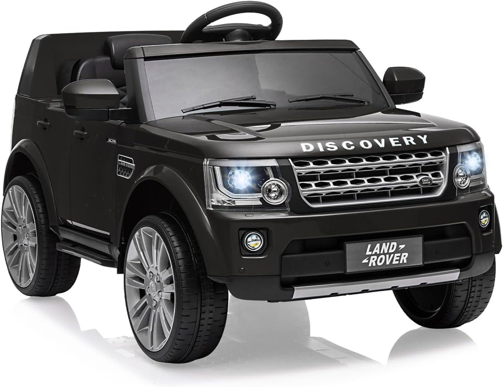 12V Licensed Land Rover Ride-On Car, 2x25W Motors, 4.5Ah Battery, 3 Speeds up to 4.5 MPH, Parent Remote, Spring Suspension, LED Lights