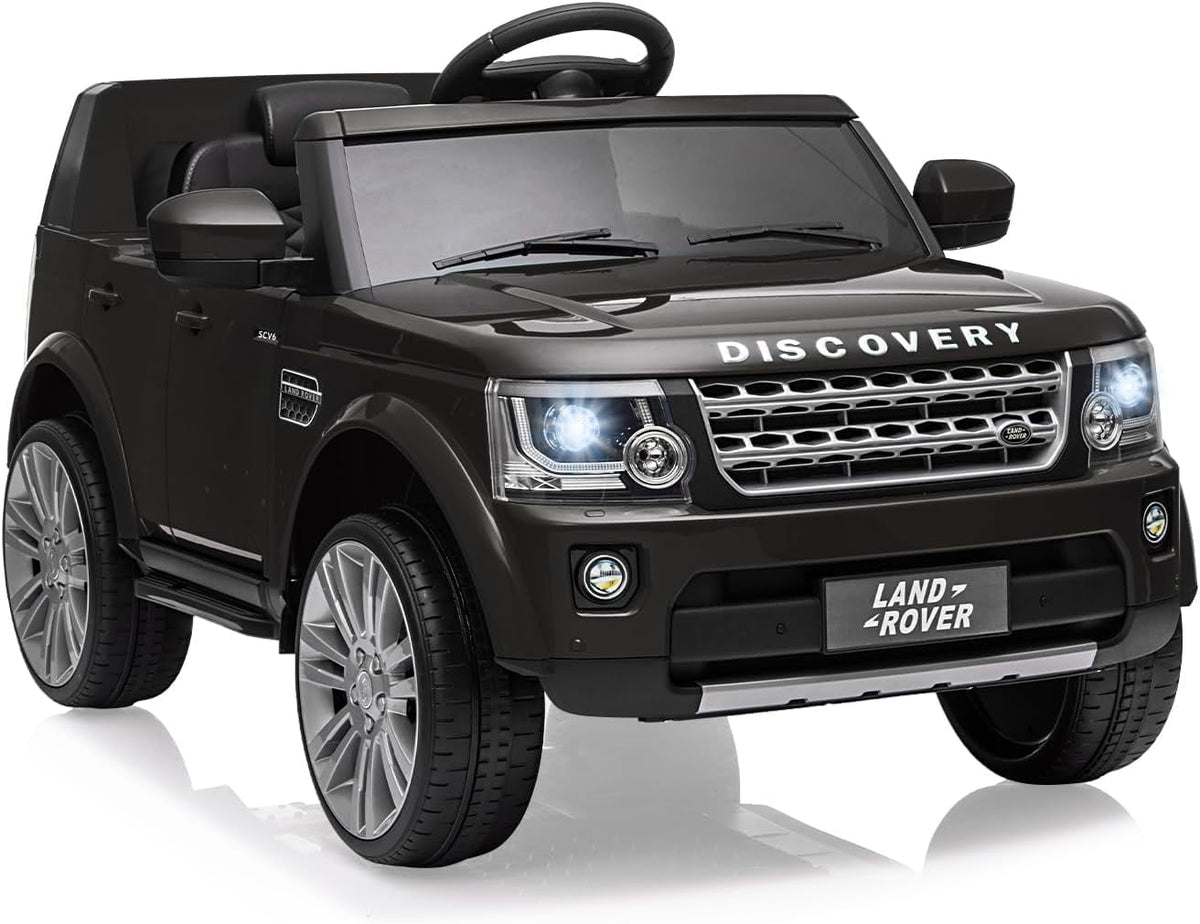 12V Licensed Land Rover Ride-On Car, 2x25W Motors, 4.5Ah Battery, 3 Speeds up to 4.5 MPH, Parent Remote, Spring Suspension, LED Lights