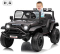 12V Ride-On Electric Car with Remote Control, Extra-Wide 13" Seat, 3 Speeds, 1.6-4.1 MPH, LED Lights, Music, USB, Safety Belt