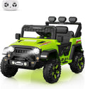 12V Ride-On Truck Car, 7Ah Battery, Parent Remote Control, 3 Speeds Up to 3.7 MPH, Soft Start, LED Lights, Bluetooth, USB, AUX, MP3, 66 Lbs