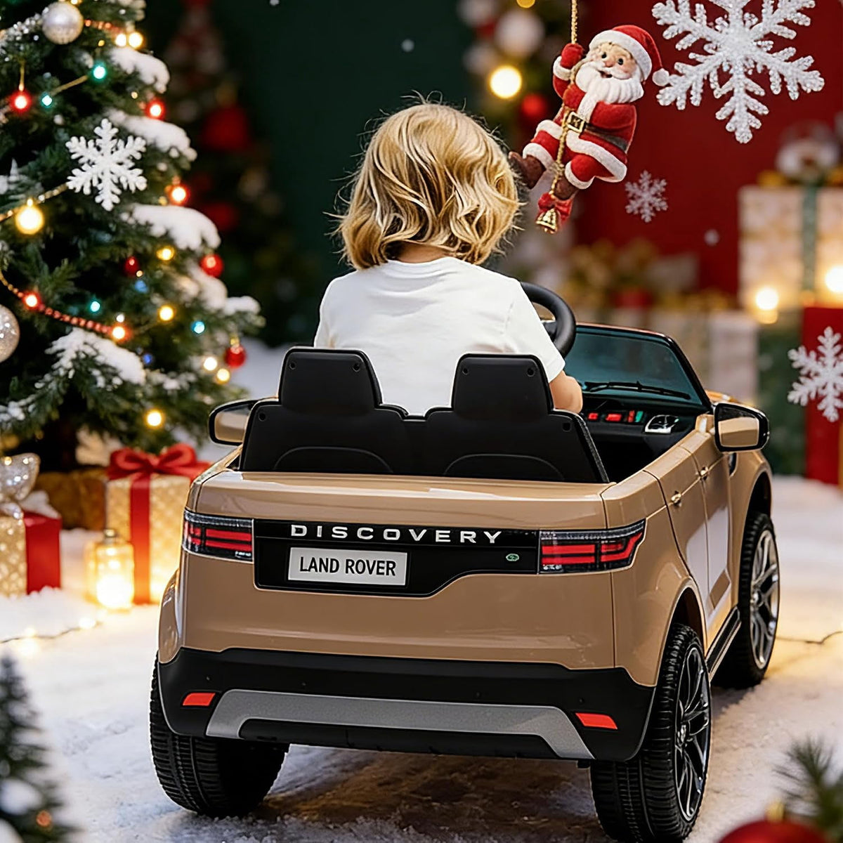 12V 4.5Ah 2-Seater Electric Ride-On Car with Parent Remote Control, Soft Start, 3 Speeds, LED Lights, Music and Safety Belt,White
