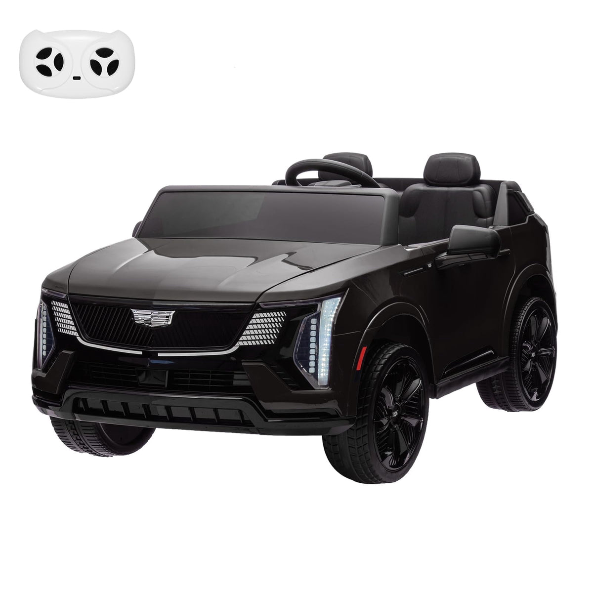 2 Seater Ride on Car for Kids 24V Licensed Cadillac Electric Car Toy Toddlers Battery Powered Ride on Truck with 2.4G Remote Control, Full-Wheel Suspension, Music, LED Lights, Blue