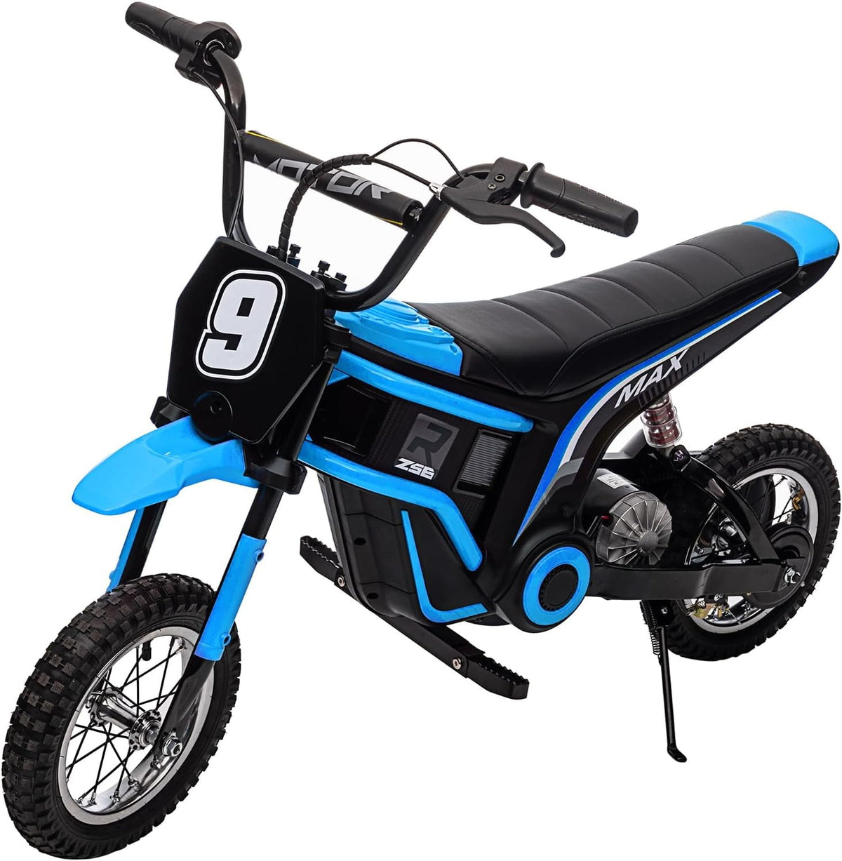24V Electric Dirt Bike, 3-Speed Off-Road Motorcycle up to 14.29 MPH, Dual Suspension, Hydraulic Front Fork, Steel Frame, 135 lbs Capacity