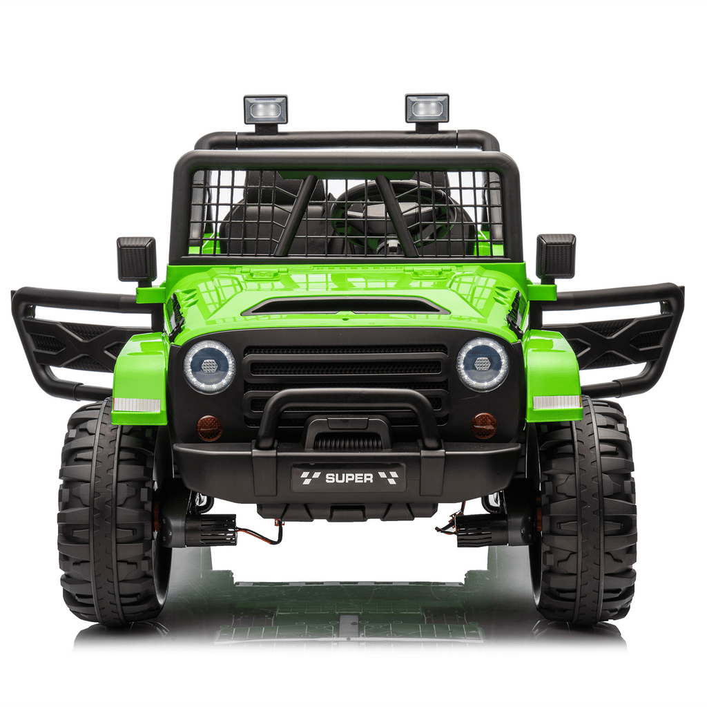 Funride 24 Volt Ride on Toys, 800W Electric Car for Kids with Remote Control, 4WD/2WD Switchable Power Car Wheels, 2-Seater Ride On Truck with Music, Bluetooth, Pink