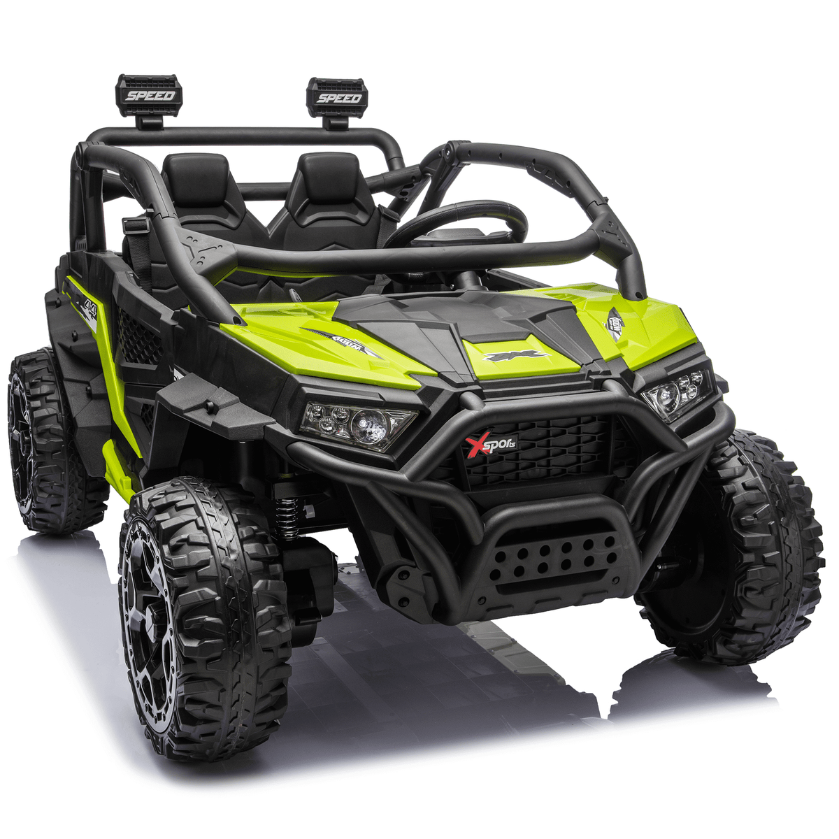 Sunnyfree 24 Volt Ride on Toys for Kids, 4WD 2 Seater Electric UTV Ride on Car with 800W Powerful Motors, Remote Control, Power Car Wheels, Four-Wheel Suspension, Bluetooth Music, LED Lights, Black