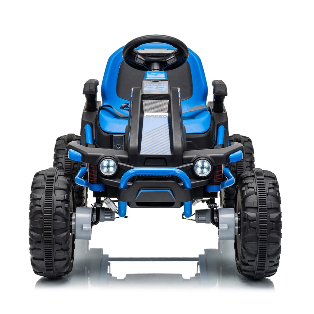 VIBESPARK 36V Ride on Toys for Big Kids Ages 6-12, 600W Ride on Cars up to 5.9 mph, Powerful 4 Wheeler Quad, Ride on ATV W/ Adjustable Seat, Ball-bearing Design, Power Display, Light Control, Green