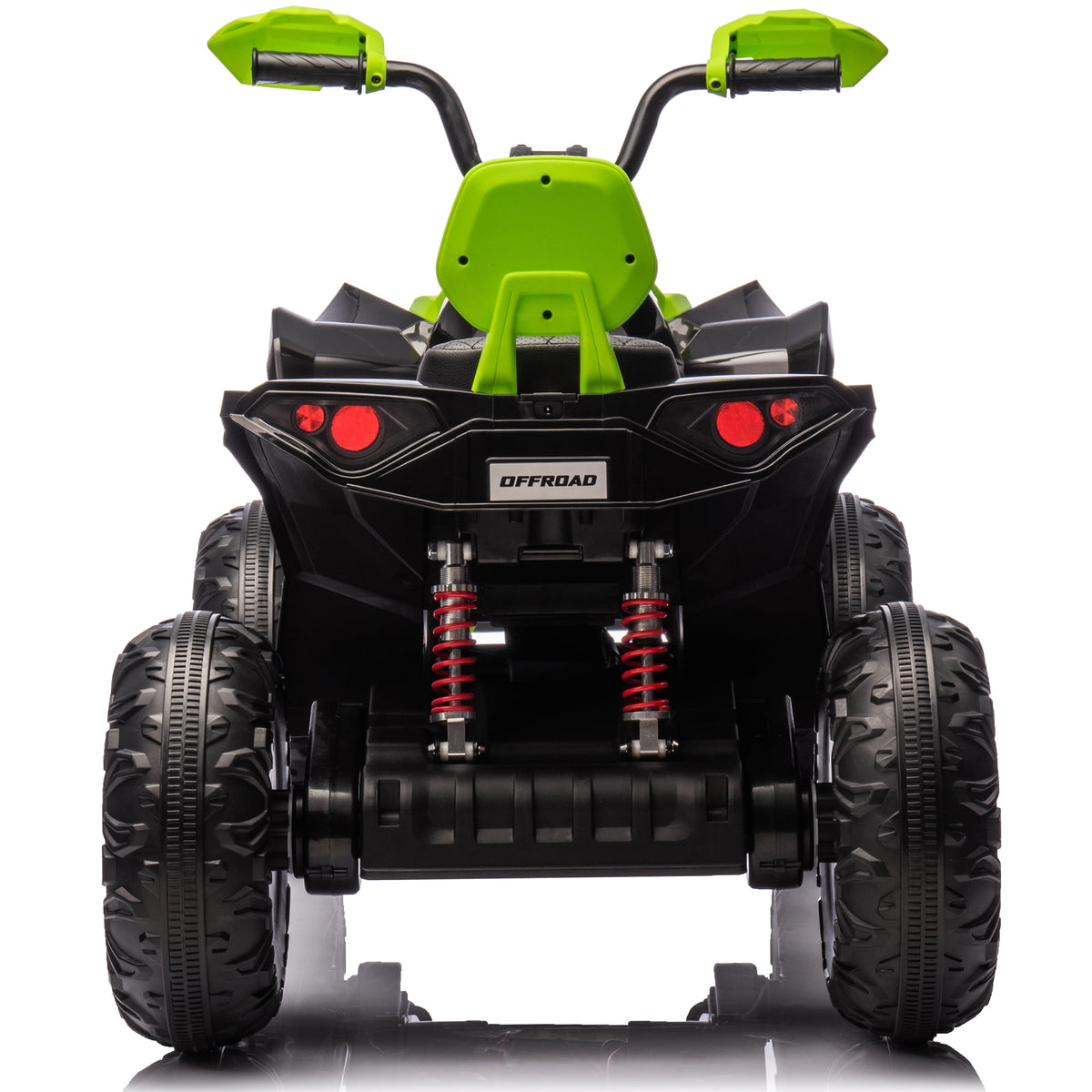 24V 2 Seater 4WD Ride on Toys ATV for Kids 4*200W 4-Wheeler Quad w/ MP3 LED Lights Music, Green