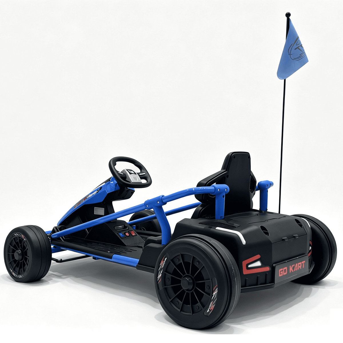 Sunnyfree 24 Volt Ride on Toys for Kids, 14Ah Electric Go Kart with Remote Control, 5–10 MPH, Drift Function, 2×200W Motors, Bluetooth Music, LED Lights, Seat Belt, Pink