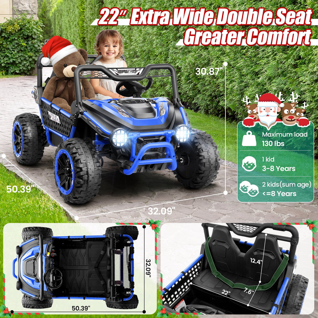 VIBESPARK XXL 24V Ride on Toys for Big Kids Ages 3-8, Key Start Metal Frame UTV with Power Display, 7AH Ride on Cars w/ 150W Motors, Bluetooth, Volume Knob, Safety Belt, Max 5mph, Pink