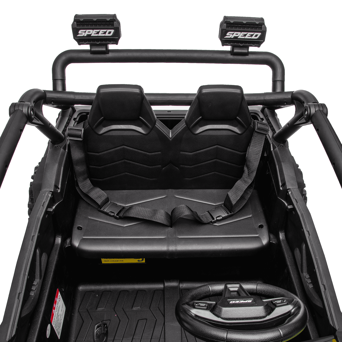 Sunnyfree 24 Volt Ride on Toys for Kids, 4WD 2 Seater Electric UTV Ride on Car with 800W Powerful Motors, Remote Control, Power Car Wheels, Four-Wheel Suspension, Bluetooth Music, LED Lights, Black