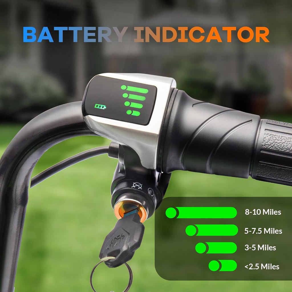 24V Electric Dirt Bike, 250W Motorized Motorcycle with LED Light, Leather Seat, 2 Speeds up to 14 MPH, Up to 60 Minutes Runtime,Green
