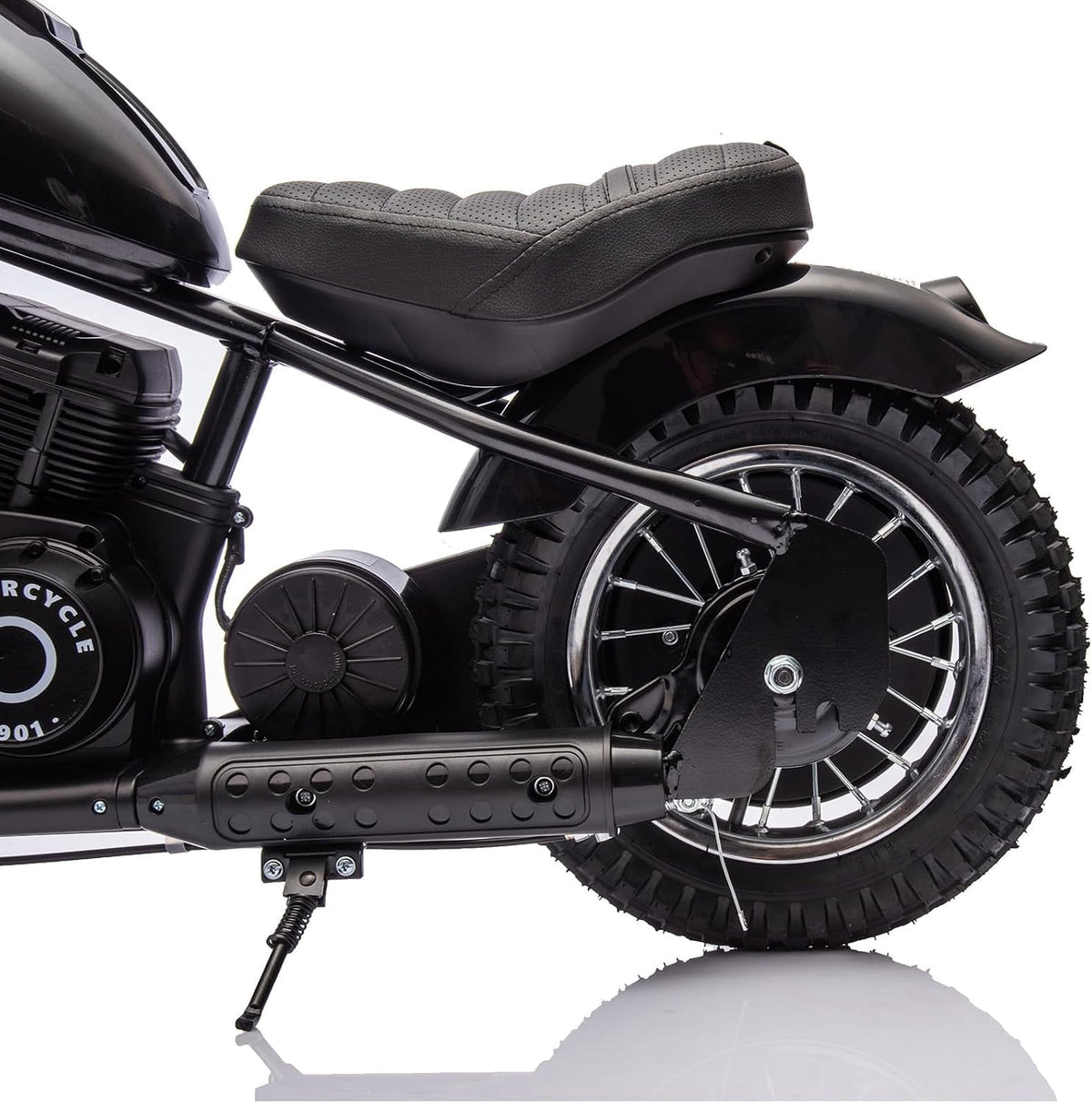 24V Electric Dirt Bike, 250W Motorized Motorcycle with LED Light, Leather Seat, 2 Speeds up to 14 MPH, Up to 60 Minutes Runtime,Green