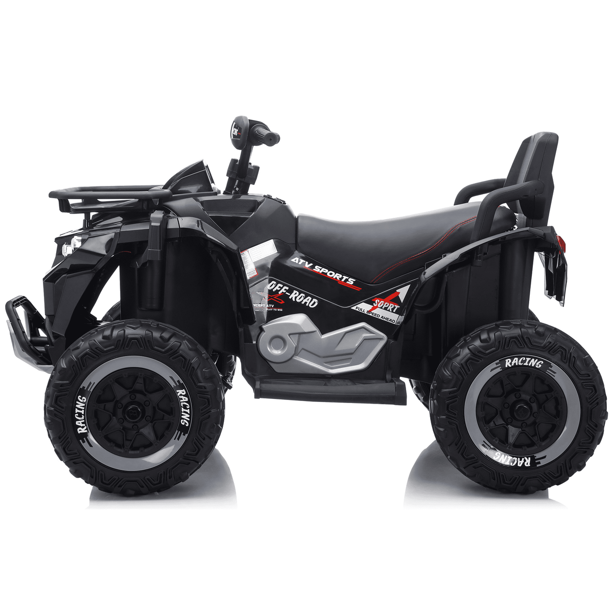 Funride 24 Volt Ride on Toys with Remote Control, Oversized ATV for Kids, 2-Seater 4 Wheeler for Toddlers, Power Car Wheels with Music, Bluetooth, Headlights, EVA Tires, Pink