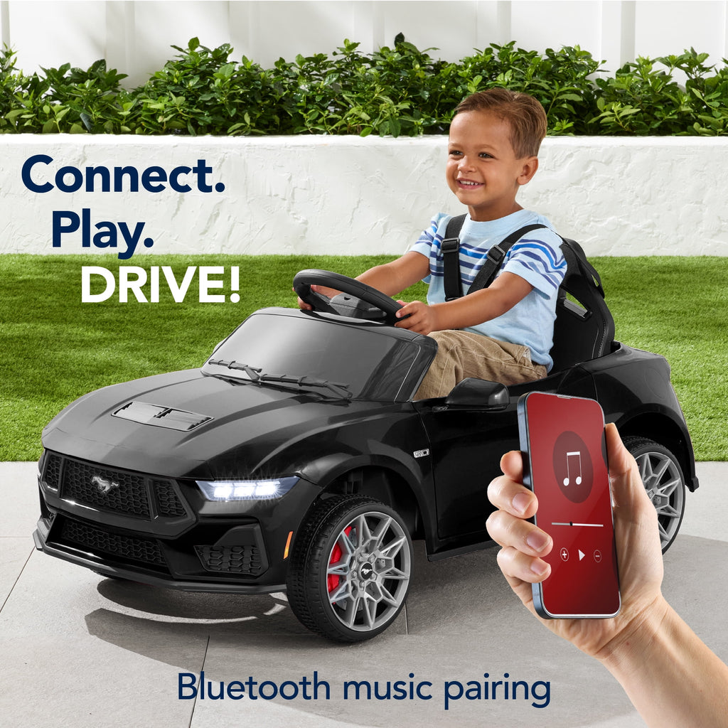 Best Choice Products Kids 12V Electric Ride-On Car Officially Licensed Ford Mustang w/ Remote, LED Lights - Red