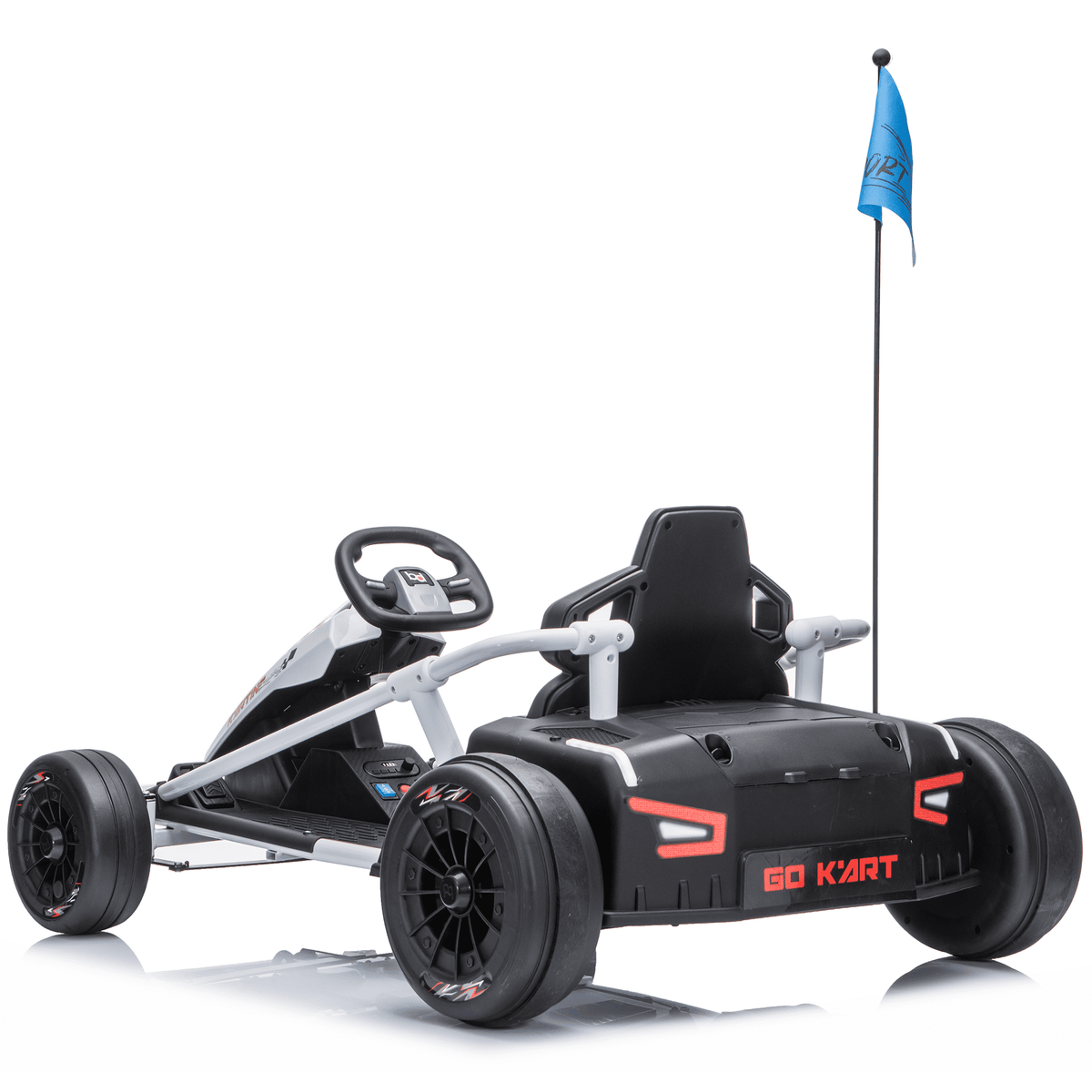 Sunnyfree 24 Volt Ride on Toys for Kids, 14Ah Electric Go Kart with Remote Control, 5–10 MPH, Drift Function, 2×200W Motors, Bluetooth Music, LED Lights, Seat Belt, Pink
