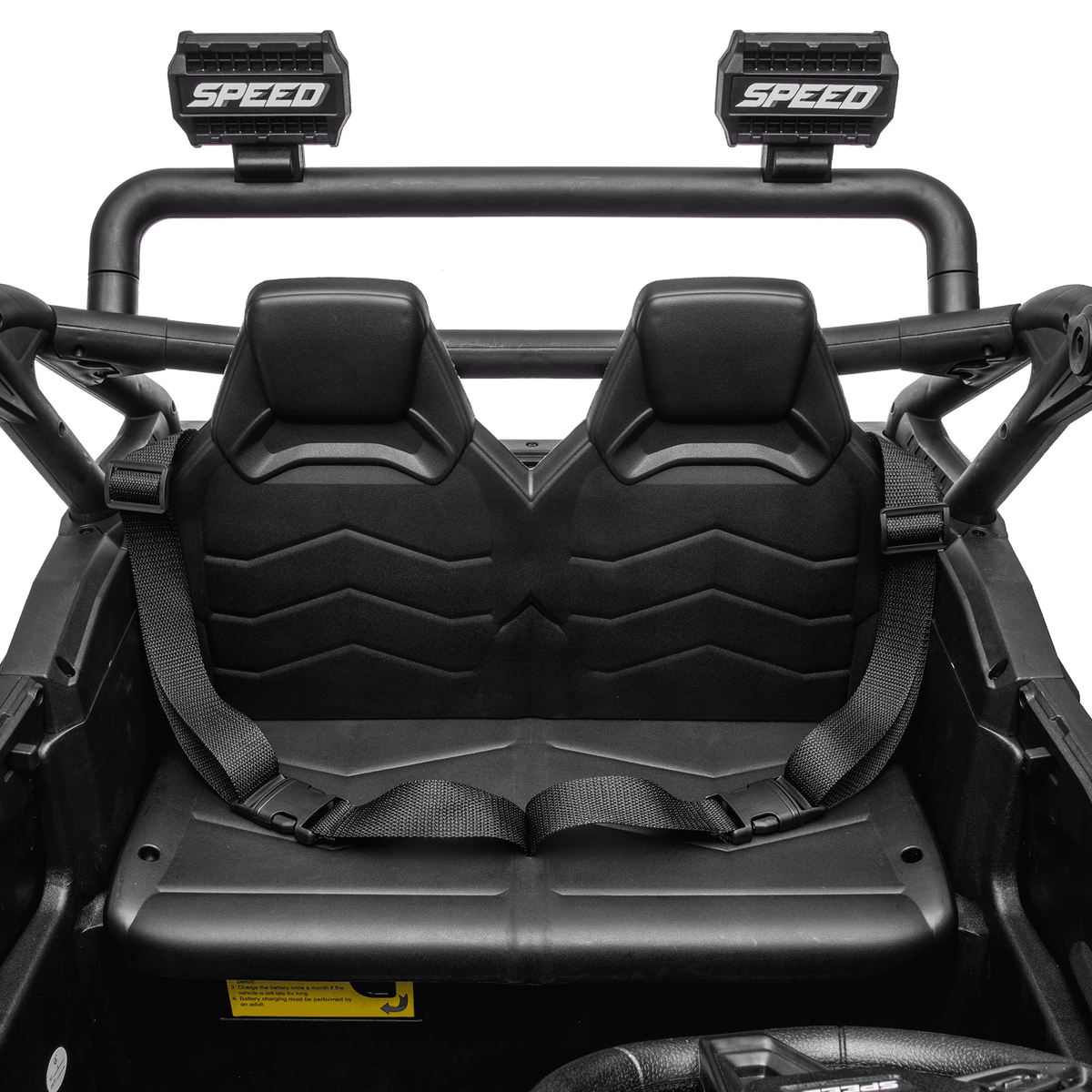 Zukpow 24V Ride Ons for Kids, 2 Seater Electric Car with Remote Control, 4x200W Motors, Power Car Wheels Ride on Toys UTV with Bluetooth Music, USB, Slow Start, LED Lights, Rear Storage Box, Black