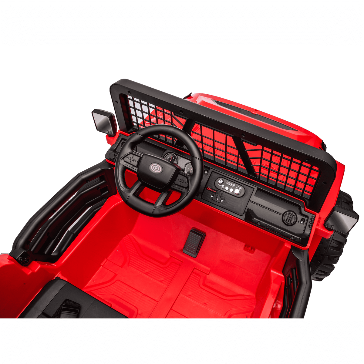 Funride 24 Volt Ride on Toys, 800W Electric Car for Kids with Remote Control, 4WD/2WD Switchable Power Car Wheels, 2-Seater Ride On Truck with Music, Bluetooth, Pink