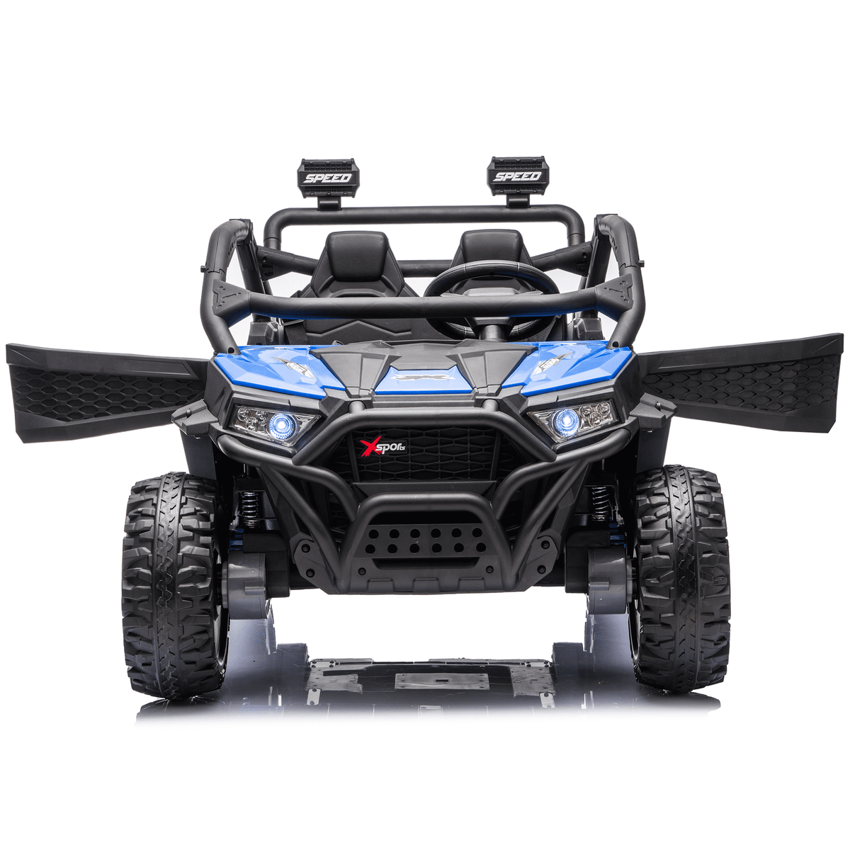 Sunnyfree 24 Volt Ride on Toys for Kids, 4WD 2 Seater Electric UTV Ride on Car with 800W Powerful Motors, Remote Control, Power Car Wheels, Four-Wheel Suspension, Bluetooth Music, LED Lights, Black