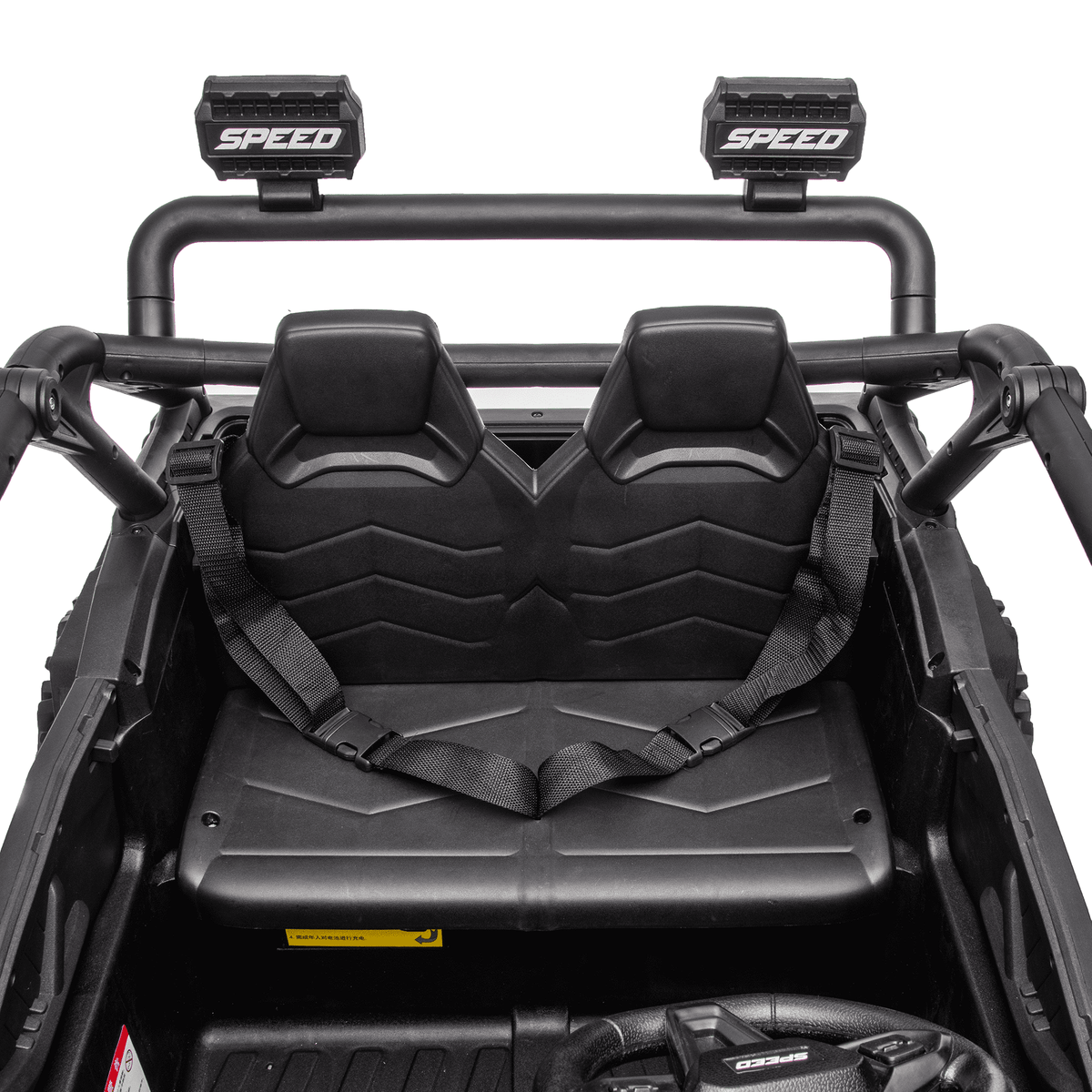 Zukpow 24V Ride Ons for Kids, 2 Seater Electric Car with Remote Control, 4x200W Motors, Power Car Wheels Ride on Toys UTV with Bluetooth Music, USB, Slow Start, LED Lights, Rear Storage Box, Black