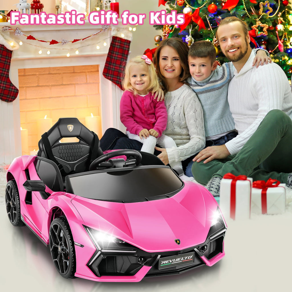 Funcid 24 Volt Ride on Cars, 2-Seater Ride on Toys with Remote Control, 400W Electric Car, Ride on UTV w/ Bluetooth, MP3, Suspension, Seat Belts, Volume Adjustment, Black