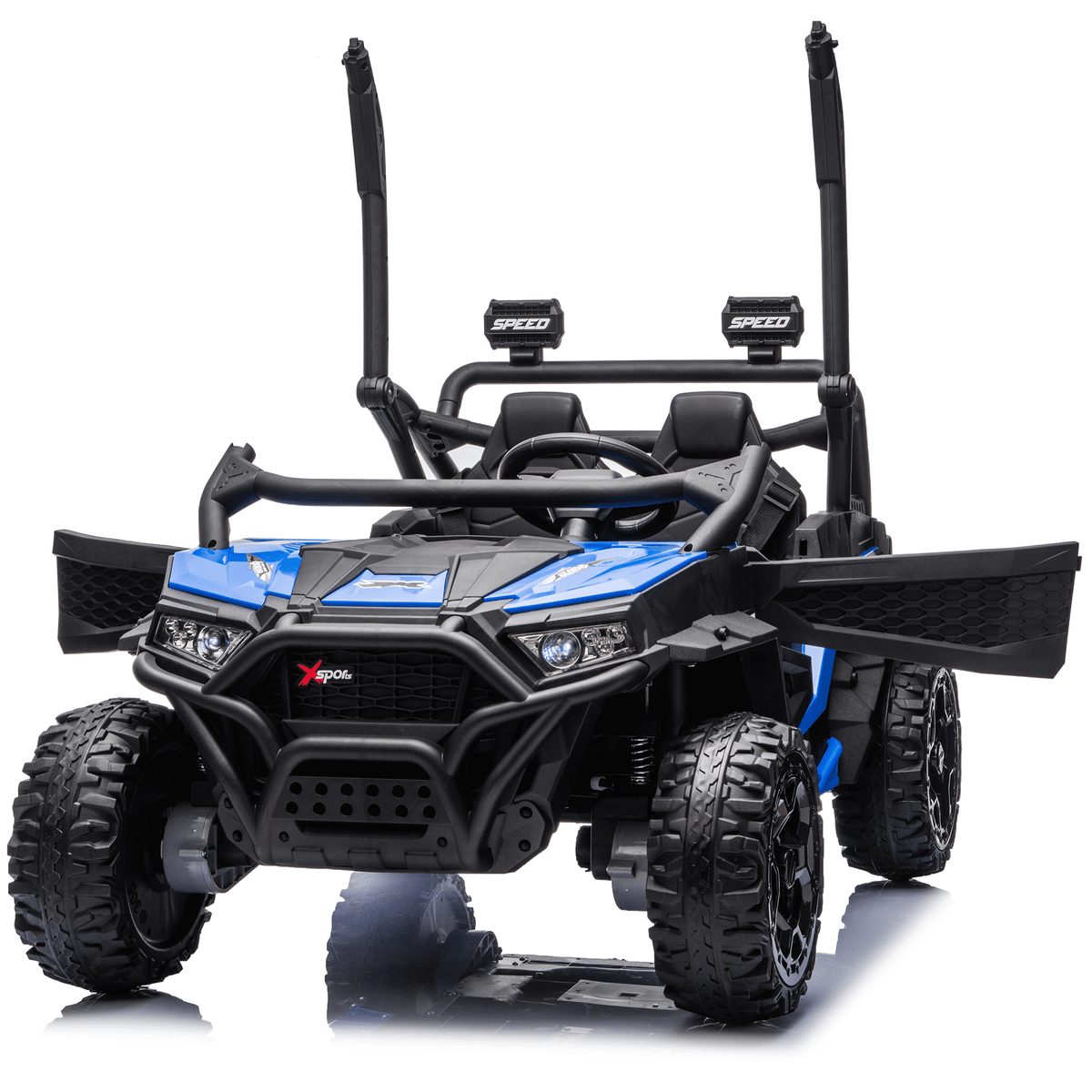 Sunnyfree 24 Volt Ride on Toys for Kids, 4WD 2 Seater Electric UTV Ride on Car with 800W Powerful Motors, Remote Control, Power Car Wheels, Four-Wheel Suspension, Bluetooth Music, LED Lights, Black