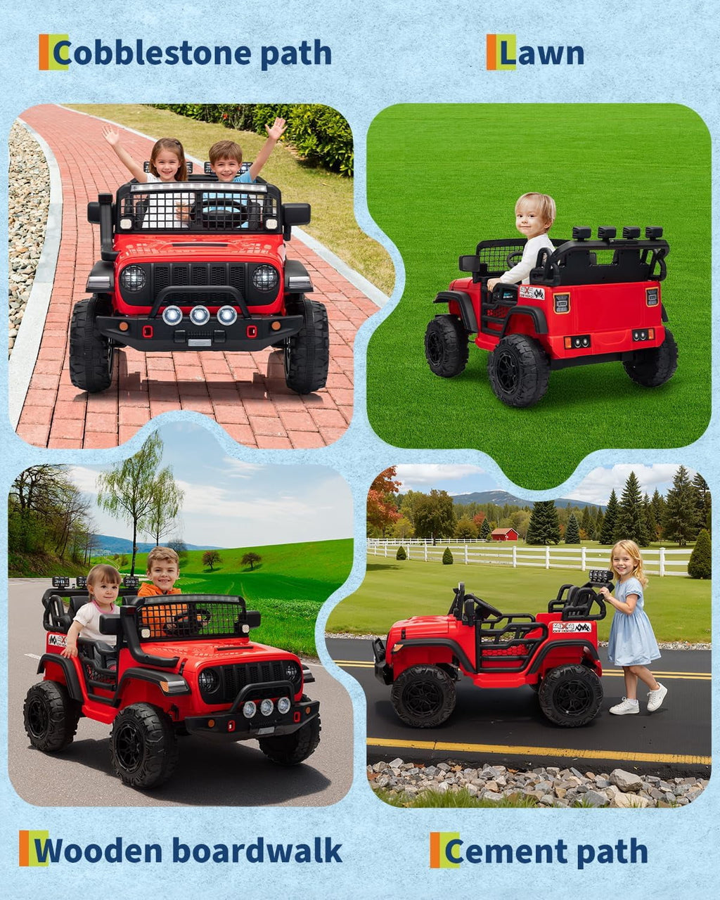 24V 2-Seater Electric Ride-On Car, 2x200W Motors, Parent Remote Control, 4-Wheel Shock Absorbers, 1.8-4 MPH, Bluetooth, LED Lights, 132 Lbs