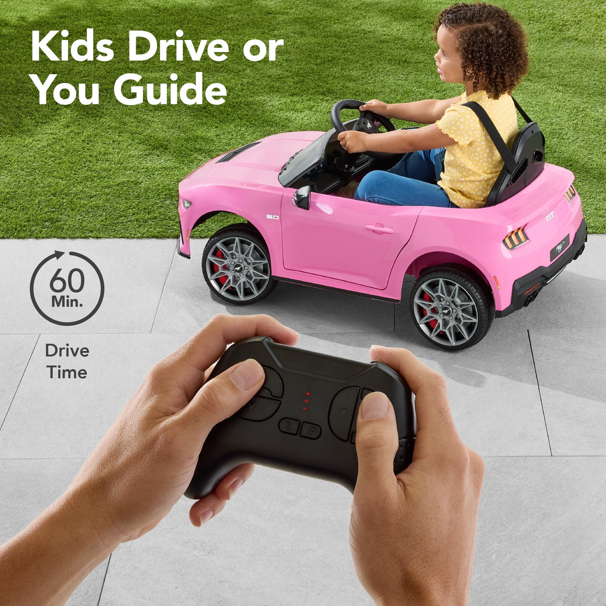 Best Choice Products Kids 12V Electric Ride-On Car Officially Licensed Ford Mustang w/ Remote, LED Lights - Red