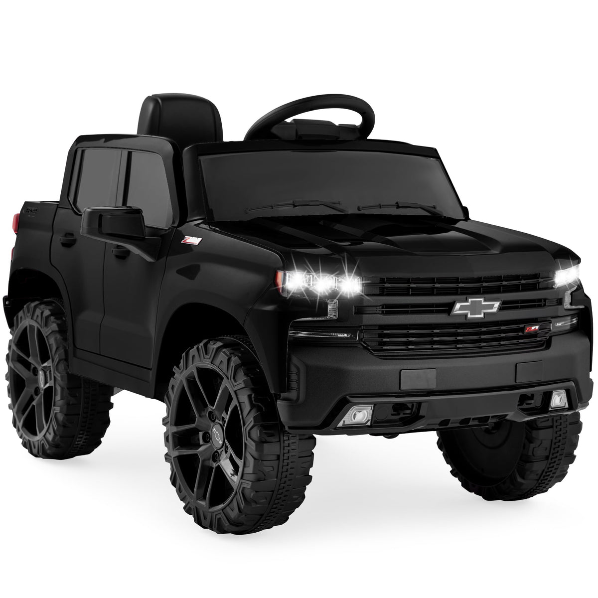 Best Choice Products 12V 2.5 MPH Licensed Chevrolet Silverado Ride On Truck Car Toy w/ Parent Remote Control - Pink
