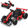 Funcid 24V 7AH Go Kart for Kids, 300W Powered Ride on Toys for 6+, Racing Go Kart with Drift/Sport Mode for Outdoor, Speed 4-8MPH, 110lbs Max Load