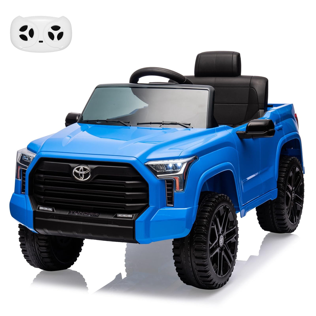TROPOW Kids Cars Electric Ride On,12V Ride on Car for Kids,Licensed Toyota Ride on Truck,Battery Powered Electric Car with Remote Control,MP3,LED Lights,Suspension System,Double Doors,Pink