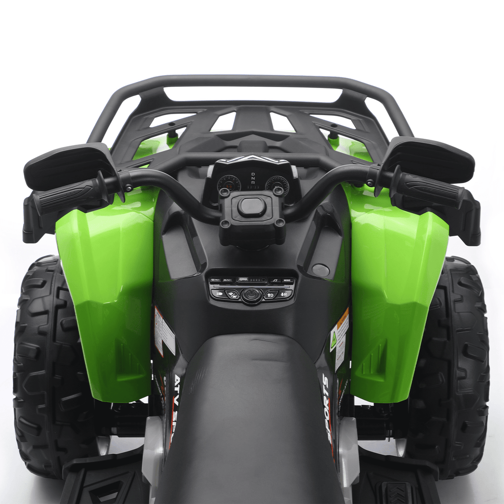 Funride 24 Volt Ride on Toys with Remote Control, Oversized ATV for Kids, 2-Seater 4 Wheeler for Toddlers, Power Car Wheels with Music, Bluetooth, Headlights, EVA Tires, Pink