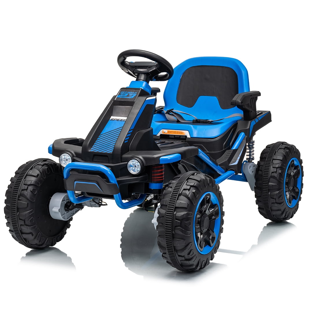 VIBESPARK 36V Ride on Toys for Big Kids Ages 6-12, 600W Ride on Cars up to 5.9 mph, Powerful 4 Wheeler Quad, Ride on ATV W/ Adjustable Seat, Ball-bearing Design, Power Display, Light Control, Green