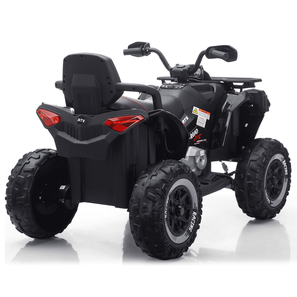 Funride 24 Volt Ride on Toys with Remote Control, Oversized ATV for Kids, 2-Seater 4 Wheeler for Toddlers, Power Car Wheels with Music, Bluetooth, Headlights, EVA Tires, Pink