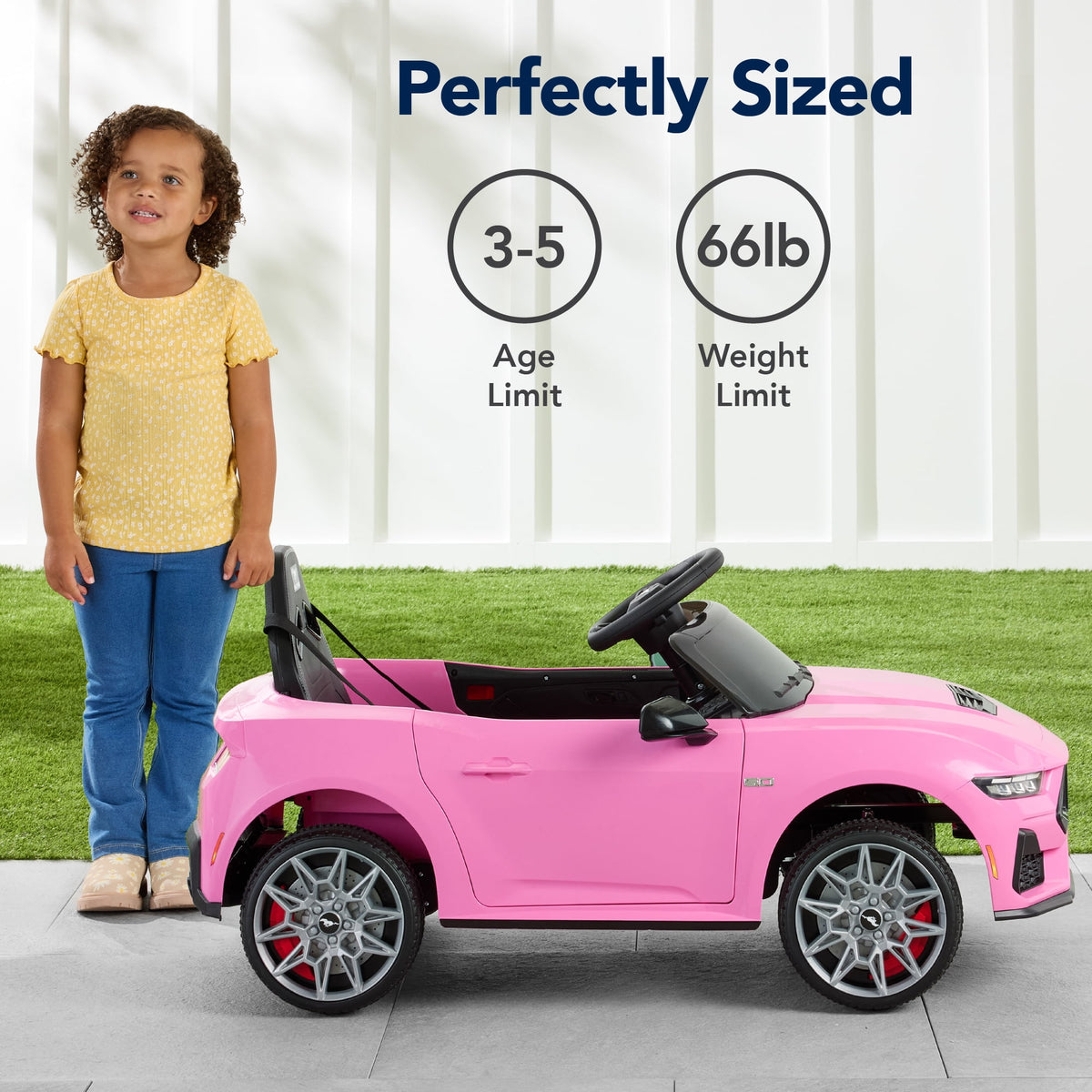 Best Choice Products Kids 12V Electric Ride-On Car Officially Licensed Ford Mustang w/ Remote, LED Lights - Red