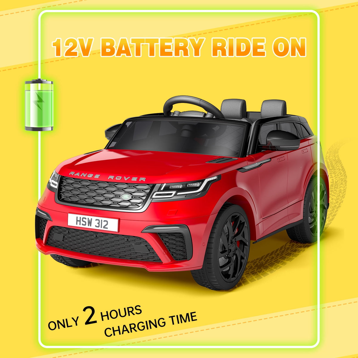 Licensed Land Rover 12V Kids Ride-On Electric Car – Remote Control, MP3, Rocking Mode, Pull Rod, Battery Powered Vehicle for Ages 4-8 – Toy Gift for Boys & Girls, Black
