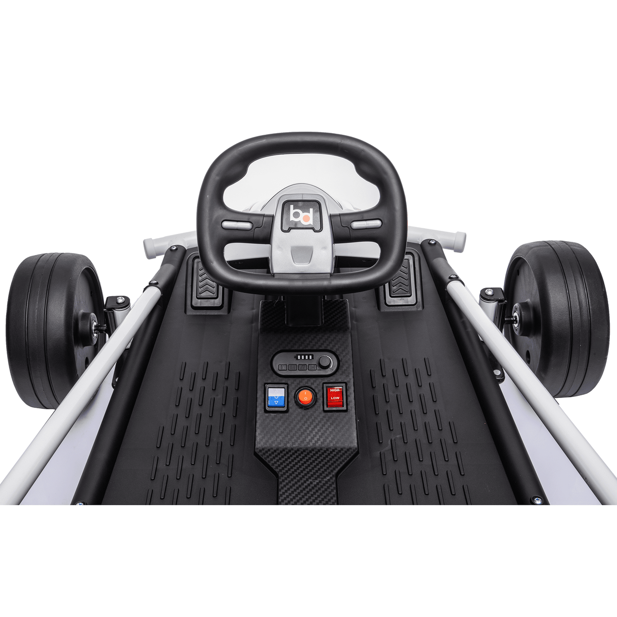 Sunnyfree 24 Volt Ride on Toys for Kids, 14Ah Electric Go Kart with Remote Control, 5–10 MPH, Drift Function, 2×200W Motors, Bluetooth Music, LED Lights, Seat Belt, Black