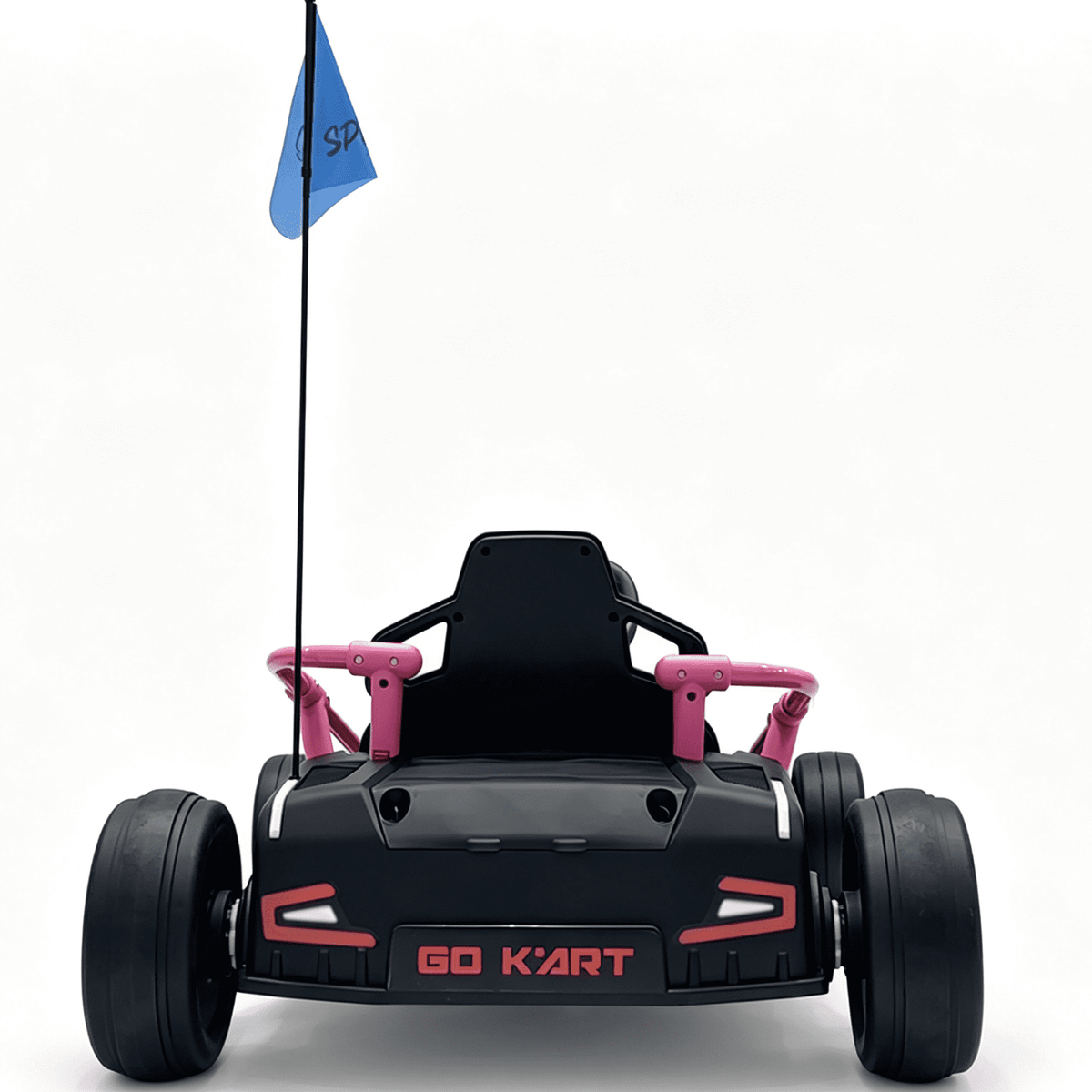 Sunnyfree 24 Volt Ride on Toys for Kids, 14Ah Electric Go Kart with Remote Control, 5–10 MPH, Drift Function, 2×200W Motors, Bluetooth Music, LED Lights, Seat Belt, Black