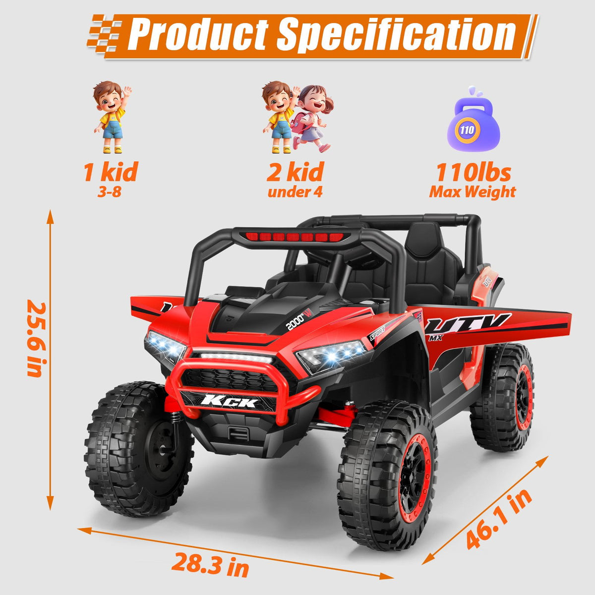 VIBESPARK 24 Volt Ride on Toys, 400W Electric Car for Kids, 2-Seater Ride on Cars w/ Battery Display, Spring Suspension, Bluetooth, LED Lights, Storage Box, Light Switch, Pink