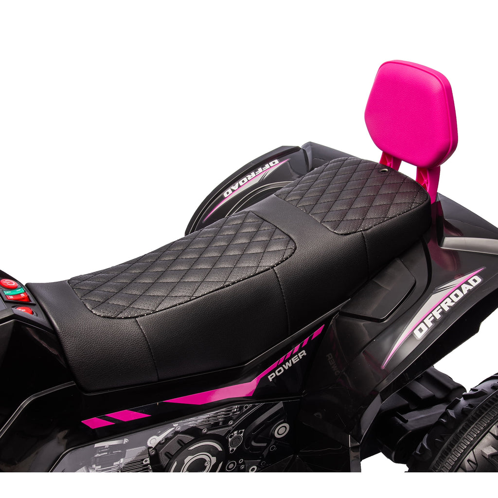 24V 2 Seater 4WD Ride on Toys ATV for Kids 4*200W 4-Wheeler Quad w/ MP3 LED Lights Music, Green