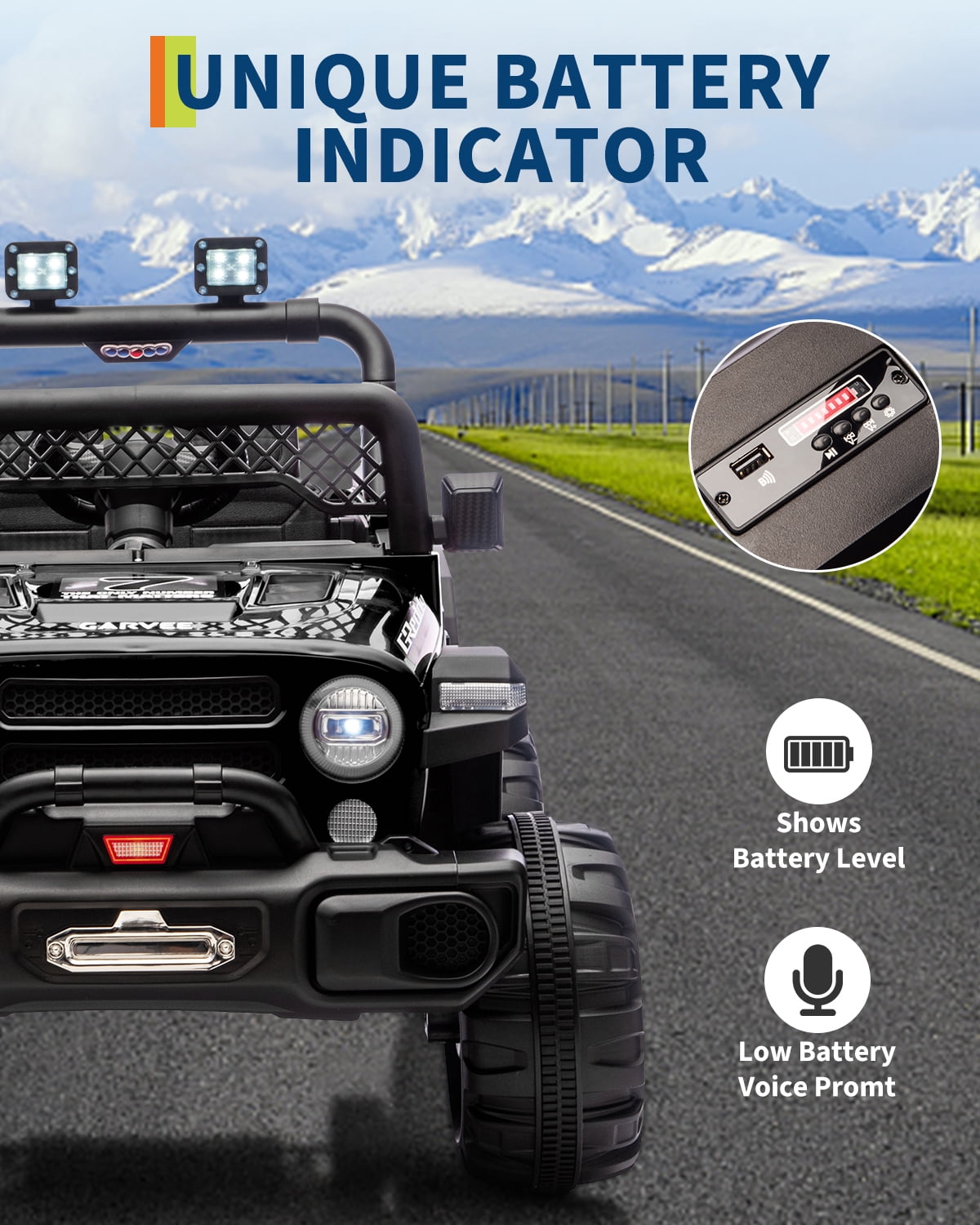 12V Kids Ride-On Truck – Dual 550W Motors, Remote Control, 3-Speed up to 6MPH, Spring Suspension, LED Lights, Music, Safety Belt, Storage – Electric Toy Car for Kids Ages 2-8 – Rose Red