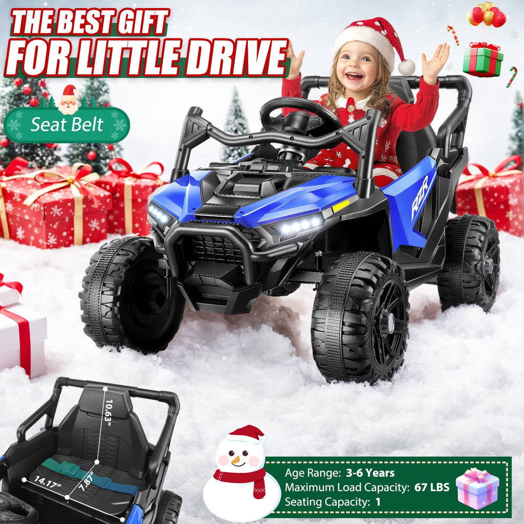 VIBESPARK 24V Ride on Toys for Kids, Ride on Cars with Remote Control, Powered Ride on Electric Car w/ Bluetooth, Music Player, LED Lights, Black