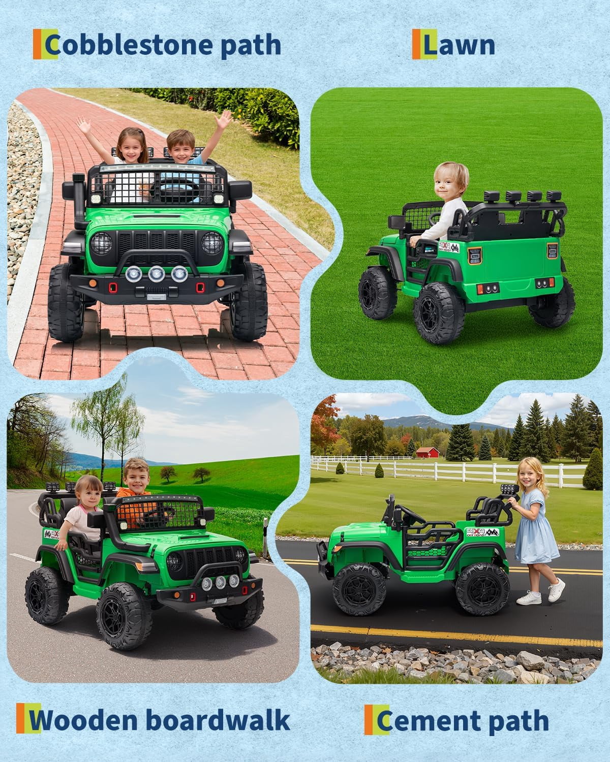 24V 2-Seater Electric Ride-On Car, 2x200W Motors, Parent Remote Control, 4-Wheel Shock Absorbers, 1.8-4 MPH, Bluetooth, LED Lights, 132 Lbs