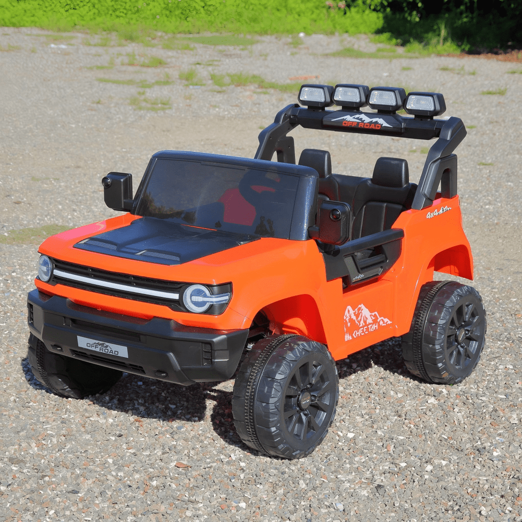 Farmdex 24V Ride on Toys with Remote Control, 2 XL Seater Electric Truck Car for Kids w/ 22'' Large Seat, 4WD/2WD Switchable, Powered Ride on Cars w/ Bluetooth, LED Lights, 3 Speeds, 4 x 200W, Pink