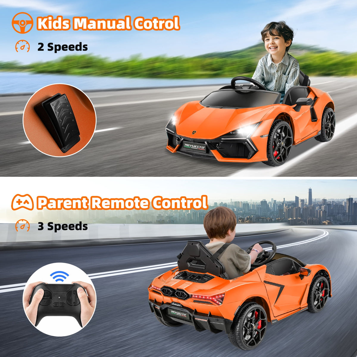 Funcid 24 Volt Ride on Toys, 2-Seater Ride on Cars with Remote Control, 400W Electric Car, Ride on UTV w/ Bluetooth, MP3, Seat Belts, Volume Adjustment, Suspension, Pink